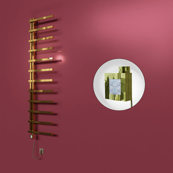  - Zap Dekoratif Elektrikli Havlupan 500x1150 Altın (KTX4 Termostat) 200W Spiral Kablolu