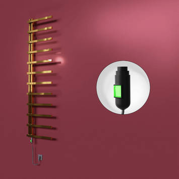  - Zap Dekoratif Elektrikli Havlupan 500x1150 Altın (On/Off Düğmeli) 200W