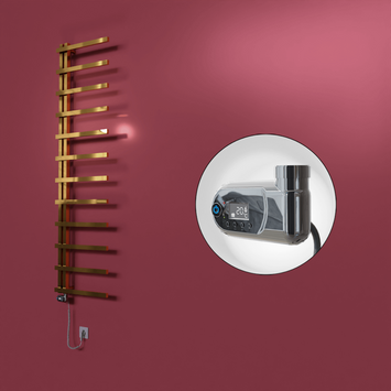 Radiva - Zap Dekoratif Elektrikli Havlupan 500x1150 Altın (Thesis Termostat) 200W