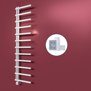 Radiva - Zap Dekoratif Elektrikli Havlupan 500x1150 Beyaz (KTX3 Termostat) 300W