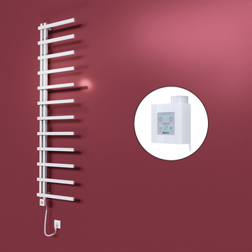 Radiva - Zap Dekoratif Elektrikli Havlupan 500x1150 Beyaz (KTX4 Termostat) 300W Spiral Kablolu