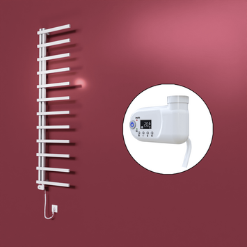 Radiva - Zap Dekoratif Elektrikli Havlupan 500x1150 Beyaz (Thesis Termostat) 300W