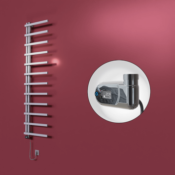 Radiva - Zap Dekoratif Elektrikli Havlupan 500x1150 Gri (Thesis Termostat) 300W