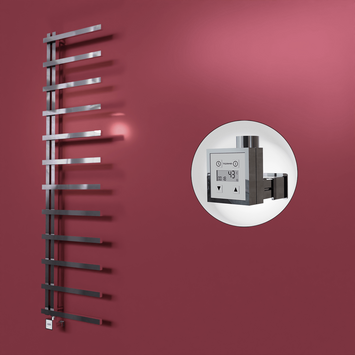 Radiva - Zap Dekoratif Elektrikli Havlupan 500x1150 Krom (KTX3 Termostat) 200W