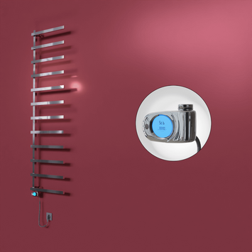 Radiva - Zap Dekoratif Elektrikli Havlupan 500x1150 Krom (Musa Termostat) 200W