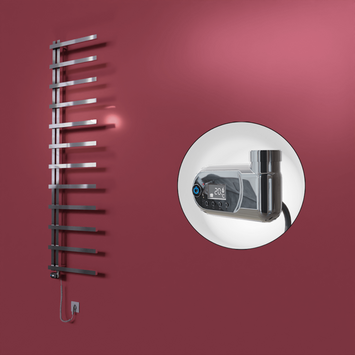 Radiva - Zap Dekoratif Elektrikli Havlupan 500x1150 Krom (Thesis Termostat) 200W