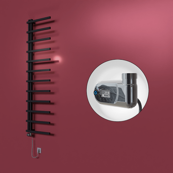 - Zap Dekoratif Elektrikli Havlupan 500x1150 Siyah (Thesis Termostat) 300W  - Zap Dekoratif Elektrikli Havlupan 500x1150 Siyah (Thesis Termostat) 300W