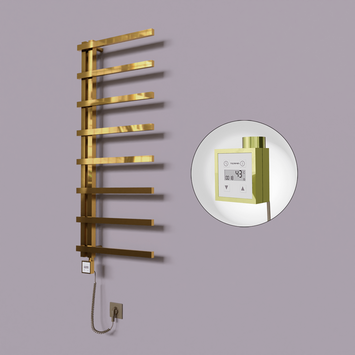 Radiva - Zap Dekoratif Elektrikli Havlupan 500x1800 Altın (KTX3 Termostat) 300W Spiral Kablolu