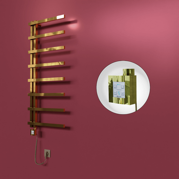  - Zap Dekoratif Elektrikli Havlupan 500x1800 Altın (KTX4 Termostat) 300W Spiral Kablolu