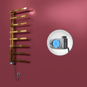 Radiva - Zap Dekoratif Elektrikli Havlupan 500x1800 Altın (Musa Termostat) 300W