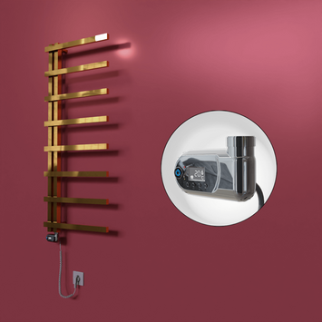 Radiva - Zap Dekoratif Elektrikli Havlupan 500x1800 Altın (Thesis Termostat) 300W
