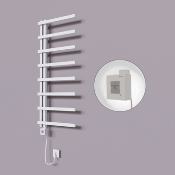 Radiva - Zap Dekoratif Elektrikli Havlupan 500x1800 Beyaz (KTX1 Termostat) 600W Spiral Kablolu