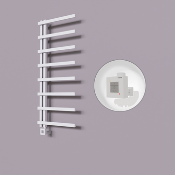  - Zap Dekoratif Elektrikli Havlupan 500x1800 Beyaz (KTX1 Termostat) 600W