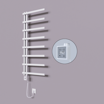 Radiva - Zap Dekoratif Elektrikli Havlupan 500x1800 Beyaz (KTX3 Termostat) 600W Spiral Kablolu