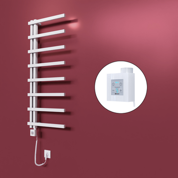 Radiva - Zap Dekoratif Elektrikli Havlupan 500x1800 Beyaz (KTX4 Termostat) 600W Spiral Kablolu