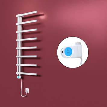 Radiva - Zap Dekoratif Elektrikli Havlupan 500x1800 Beyaz (Musa Termostat) 600W