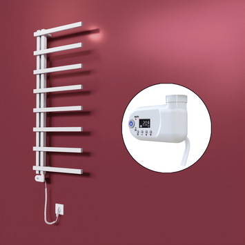 Radiva - Zap Dekoratif Elektrikli Havlupan 500x1800 Beyaz (Thesis Termostat) 600W