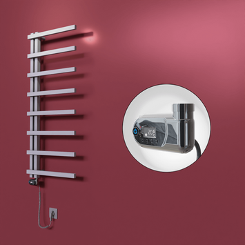 Radiva - Zap Dekoratif Elektrikli Havlupan 500x1800 Gri (Thesis Termostat) 600W