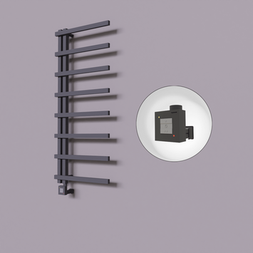  - Zap Dekoratif Elektrikli Havlupan 500x1800 Koyu Antrasit (KTX1 Termostat) 600W