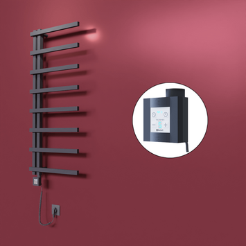  - Zap Dekoratif Elektrikli Havlupan 500x1800 Koyu Antrasit (KTX4 Termostat) 600W Spiral Kablolu