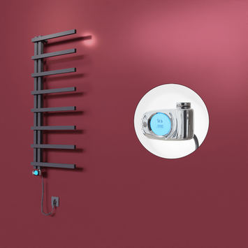  - Zap Dekoratif Elektrikli Havlupan 500x1800 Koyu Antrasit (Musa Termostat) 600W