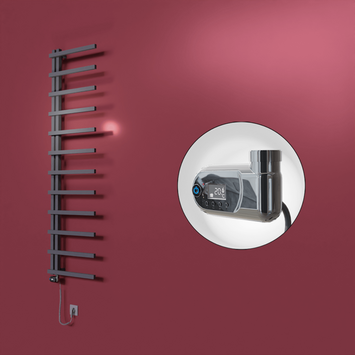  - Zap Dekoratif Elektrikli Havlupan 500x1800 Koyu Antrasit (Thesis Termostat) 600W