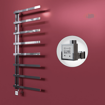 Radiva - Zap Dekoratif Elektrikli Havlupan 500x1800 Krom (KTX3 Termostat) 300W
