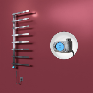 Radiva - Zap Dekoratif Elektrikli Havlupan 500x1800 Krom (Musa Termostat) 300W