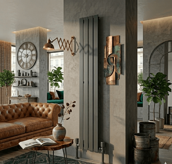  - ZEN Çelik Dekoratif Radyatör 1800x300 Antrasit