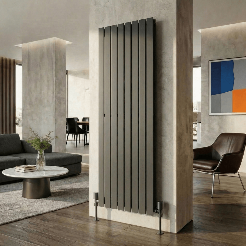 ZEN Çelik Dekoratif Radyatör 1800x604 Antrasit